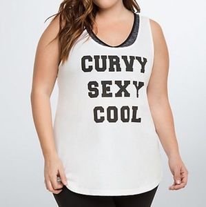 NWT Torrid Active Curvy Sexy Cool Tank Top, sz 0